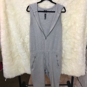 Jumpsuit with hoodie